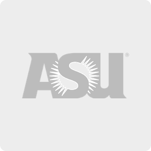 ASU logo on a gray background