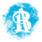 Brett Anderson Art logo, a blue stamp with the letters b and a combined.