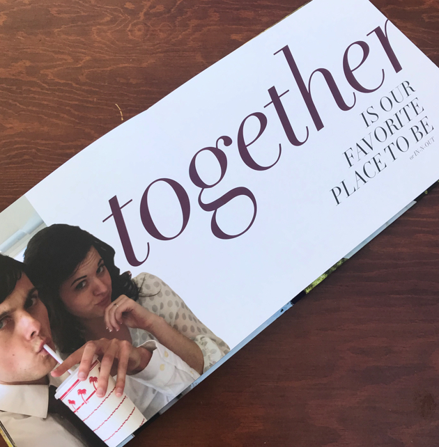 A spread of my wife and I at In-N-Out