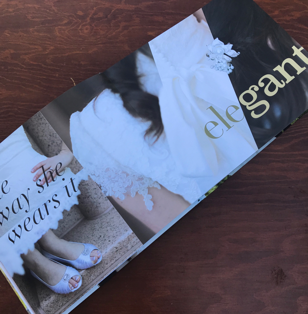 A spread of close up cut out accessories that my wife was wearing